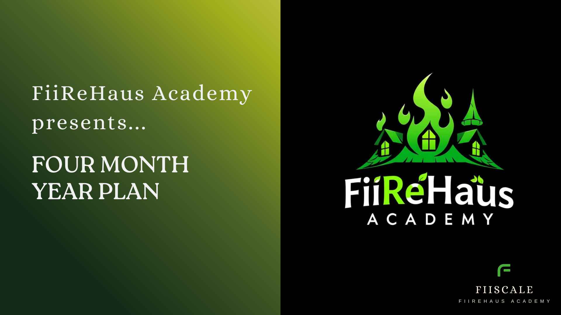 The Four Month Year Plan